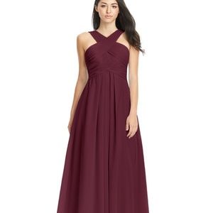 Azazie Kaleigh Dress Cabernet Wine Color sz 10